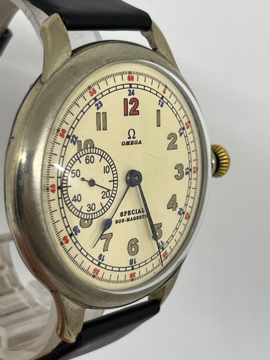 OMEGA Special Non-Magnetic Vintage Manual Wind Small Seconds Ivory Dial Watc