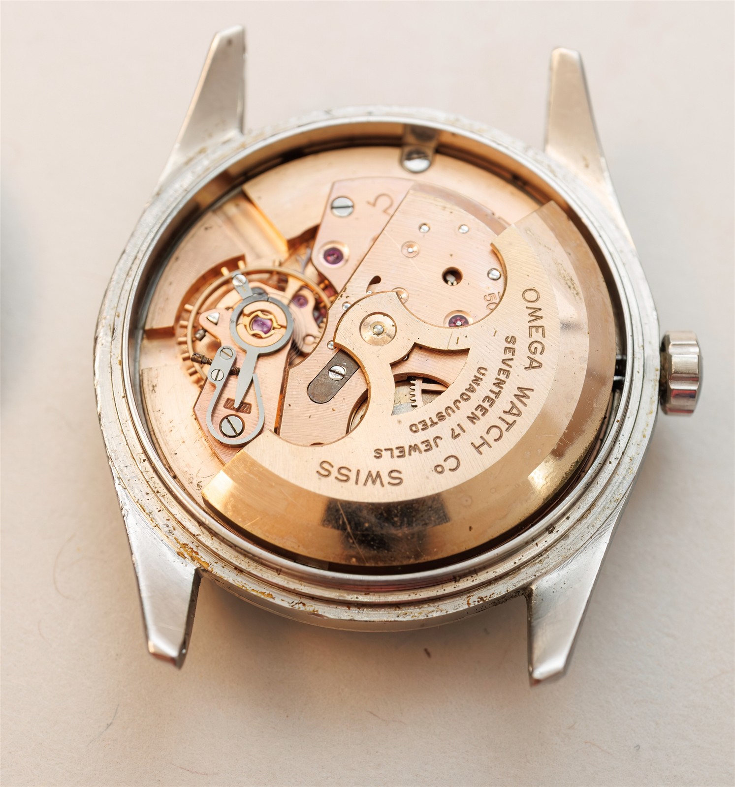 Vintage 1956 Omega Automatic Seamaster Cal. 500 Stainless Steel Watch 2869-1 SC
