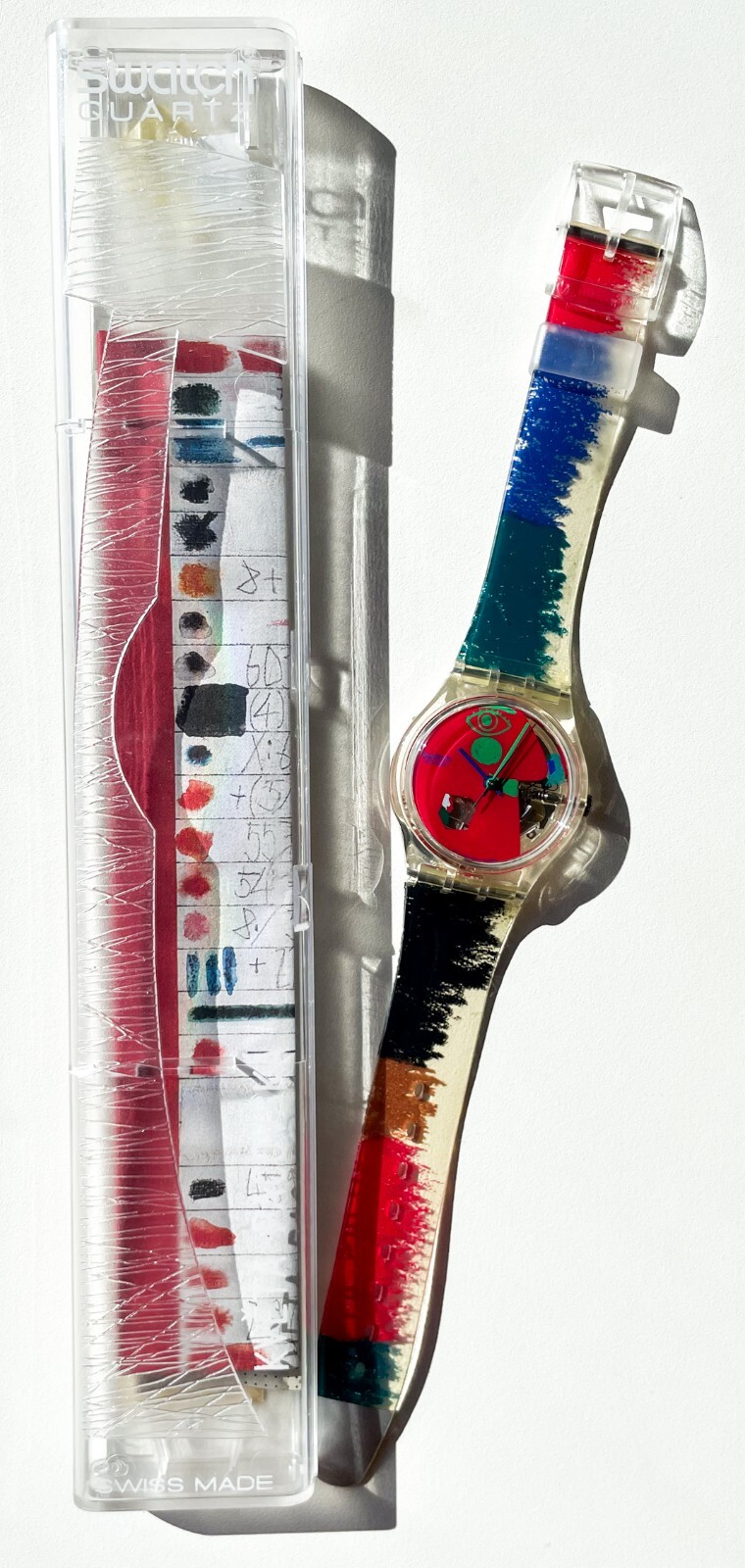 SWATCH ‘Color Scribbler’ GK249 1996 by Artist Kveta Pacovská with New Battery