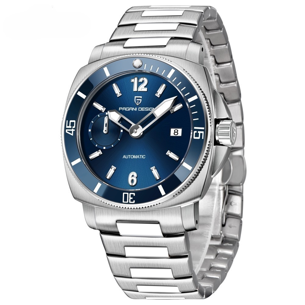 Pagani Design PD-1820 Stainless Steel Mens Automatic Dive Watch 43mm Blue – UK