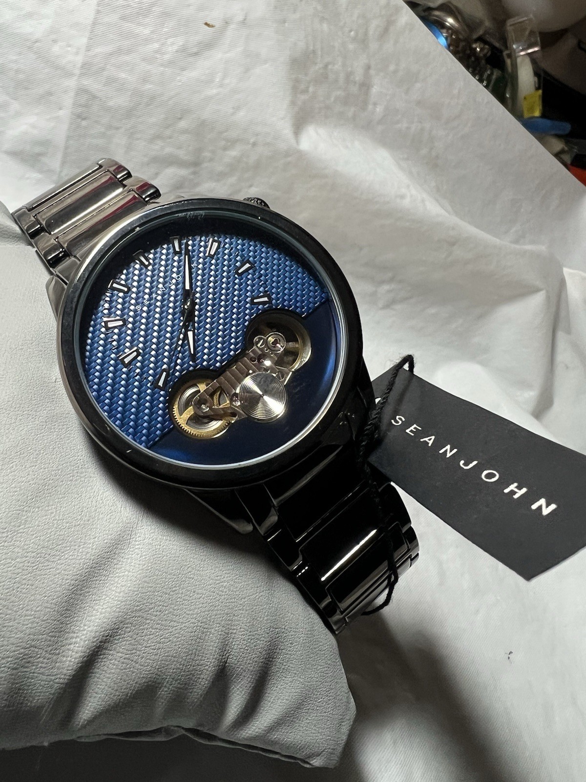 Sean John classic, mechanical Auto open heart, stainless steel,45mm Case,SJC1760