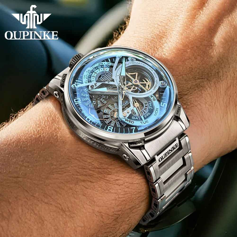 Automatic Mechanical Waterproof Watch Luxury Dial Men’s Men Strap