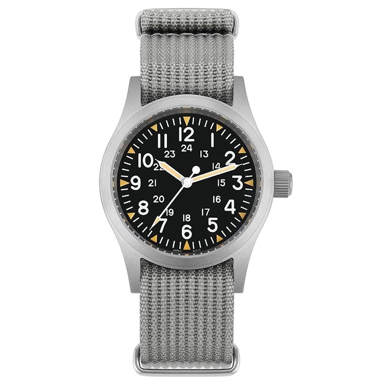 Militado ML05 38mm VH31 Quartz Watch Domed Sapphire Crystal Field Watch C3 S…