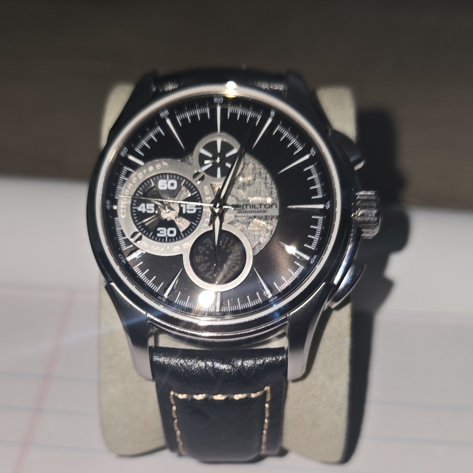HAMILTON Jazzmaster Open Secret Auto Chrono Working