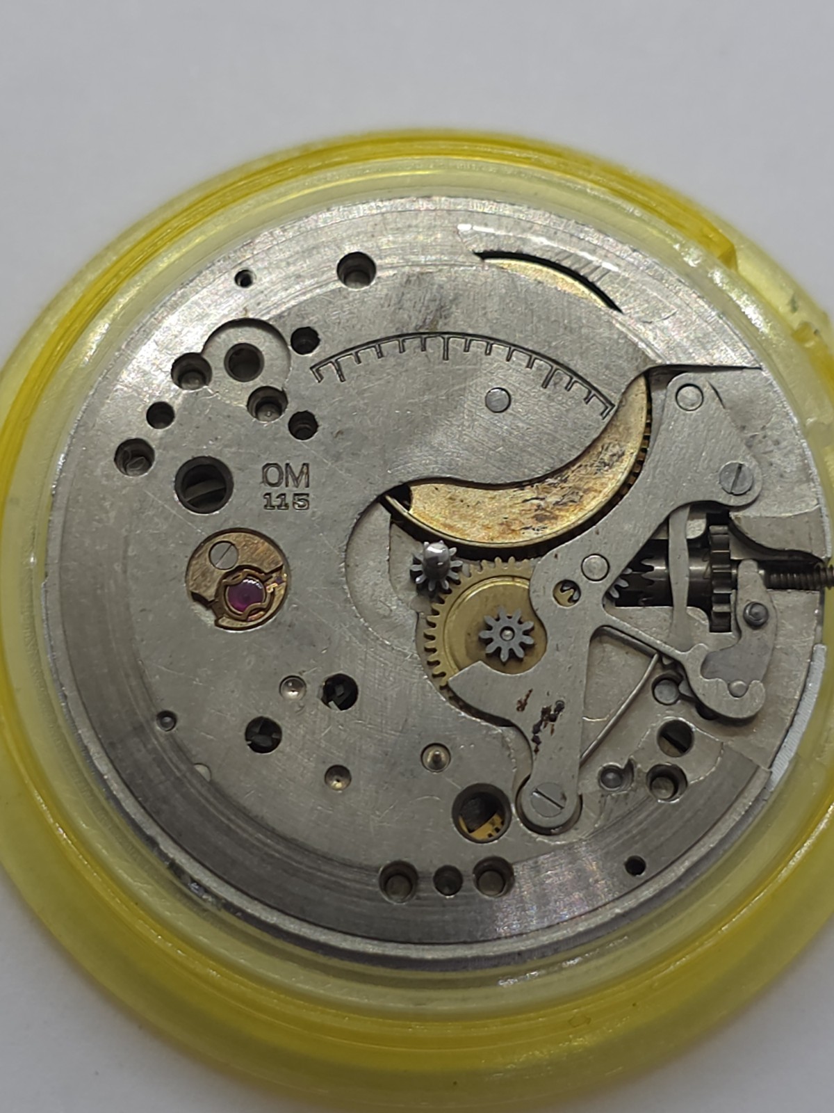 Vintage O. Maire INC Cal. OM 115 Good Main Spring Stem Watch Movement Uhren