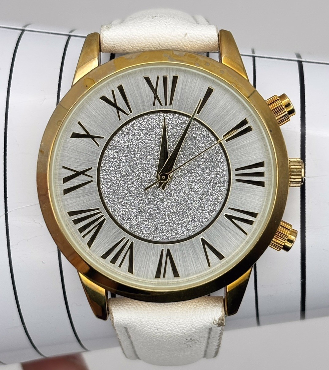 Kessaris Watch Women 38mm Faux Leather Band- #4.36