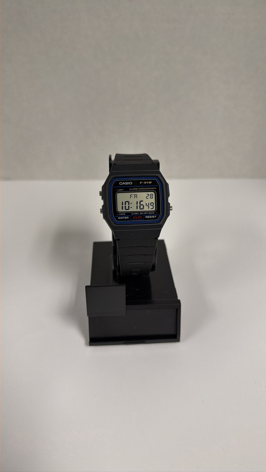 Casio F-91W-1 Classic Digital Black Watch with Alarm Chrono