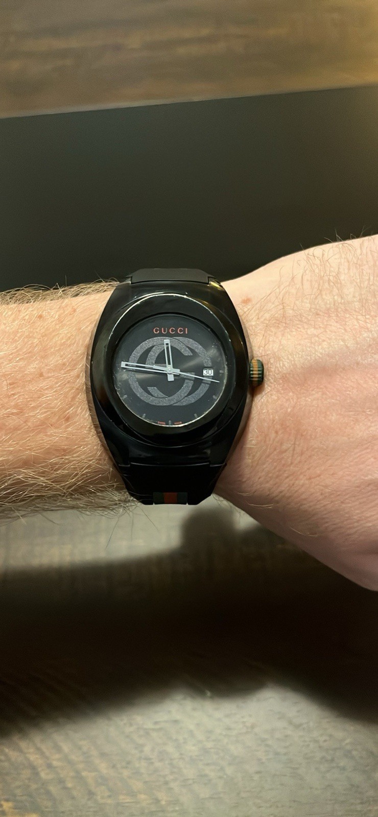 Gucci SYNC 46mm Quartz Black Men’s Watch Used