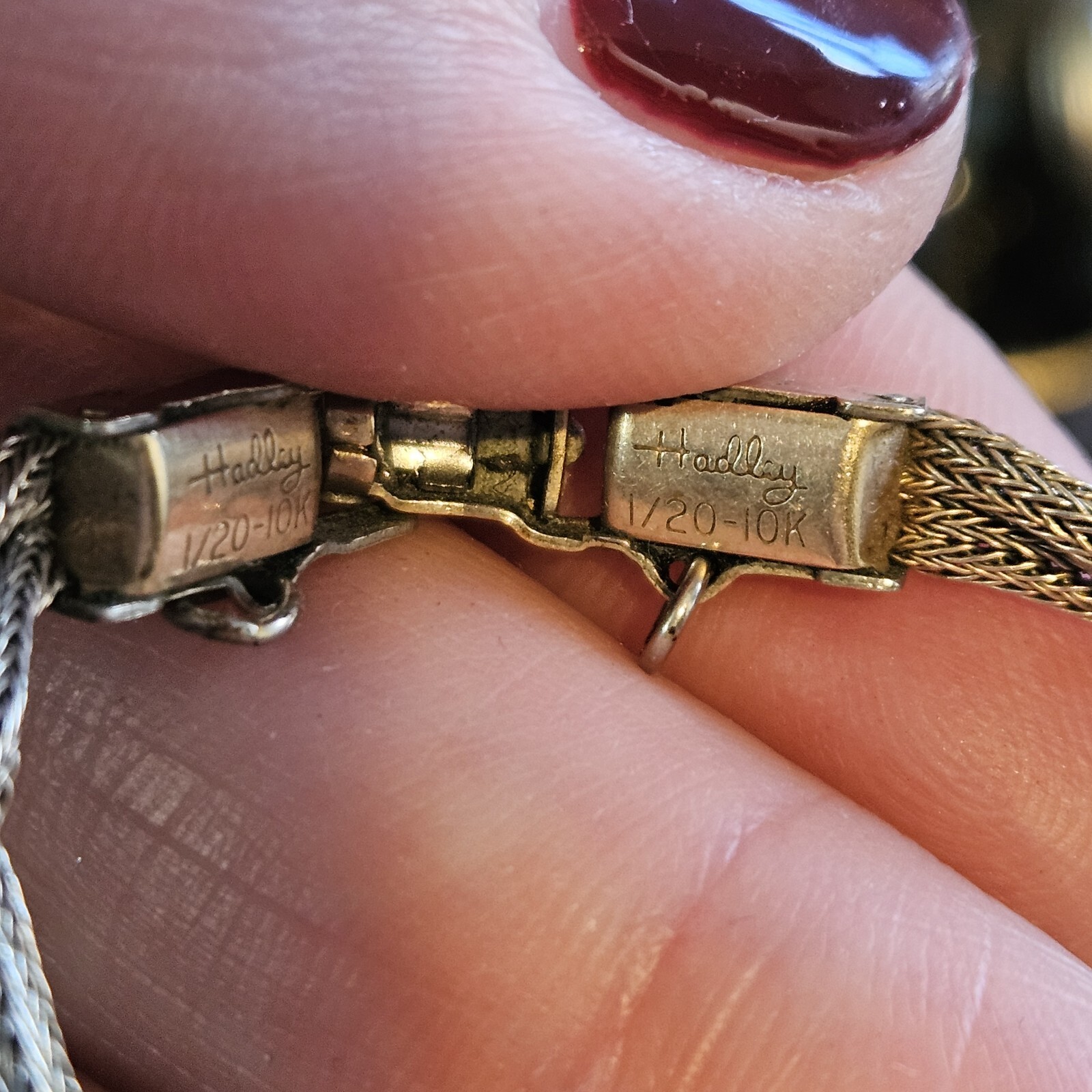 Vintage Caravelle Women’s Wrist Watch 10K RGP Bezel Gold Hadley 1/20-10k 6inch