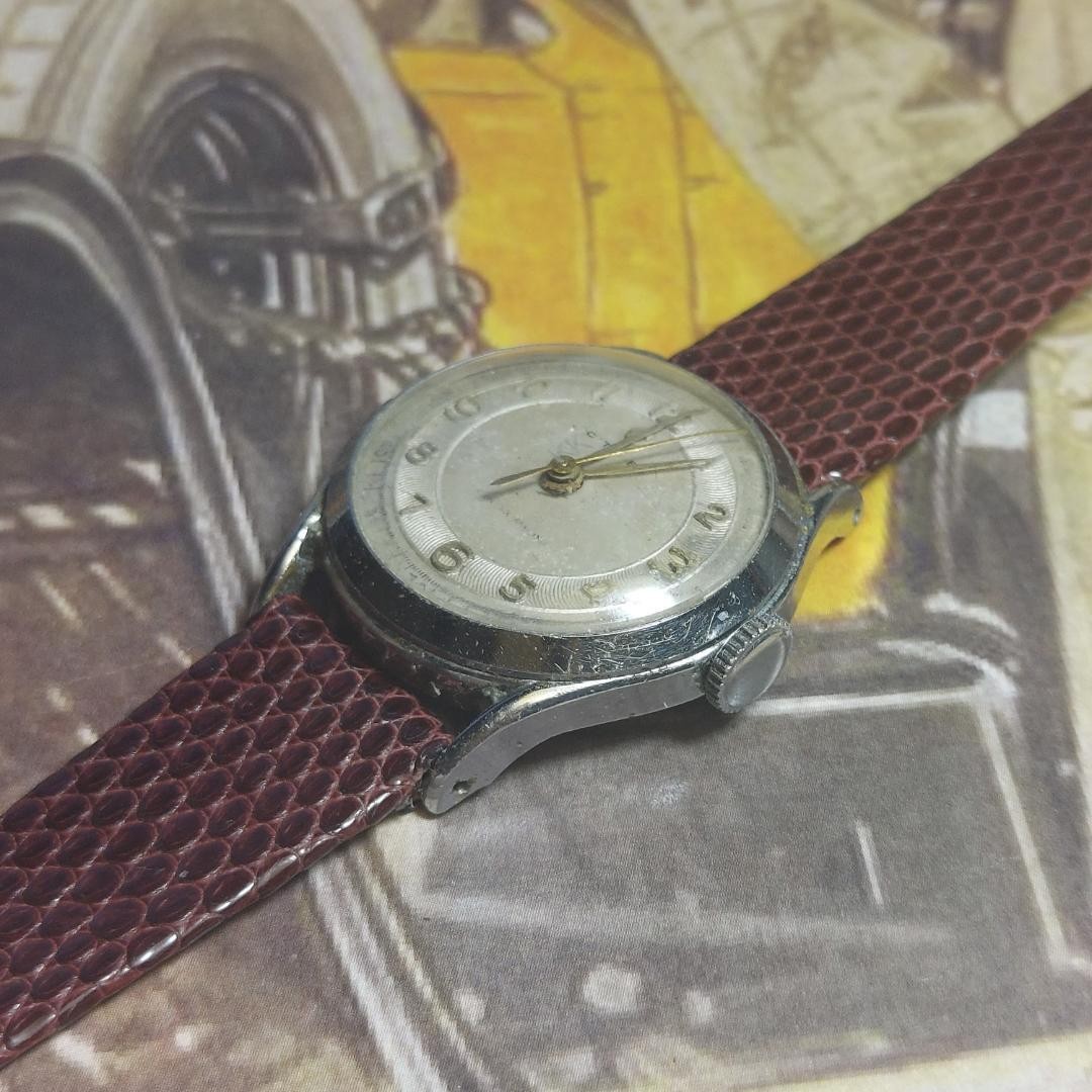 Antique CITIZEN 1950s Center Second Manual Watch 22cm 8.66in Working Rare Japan