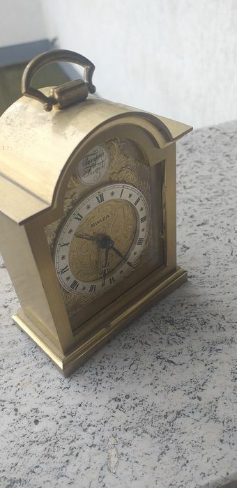 SWISA TEMPUS FUGIT Vintage 1960s MECHANICAL ALARM CLOCK NEW