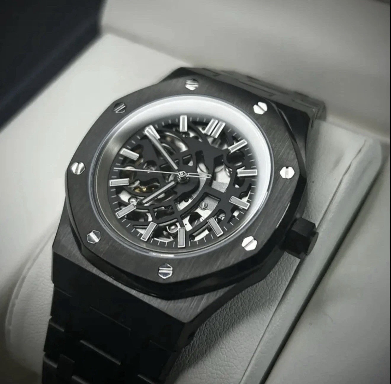 Custom 41mm BK “RO” Style Skeleton Mod w/ NH70 Automatic