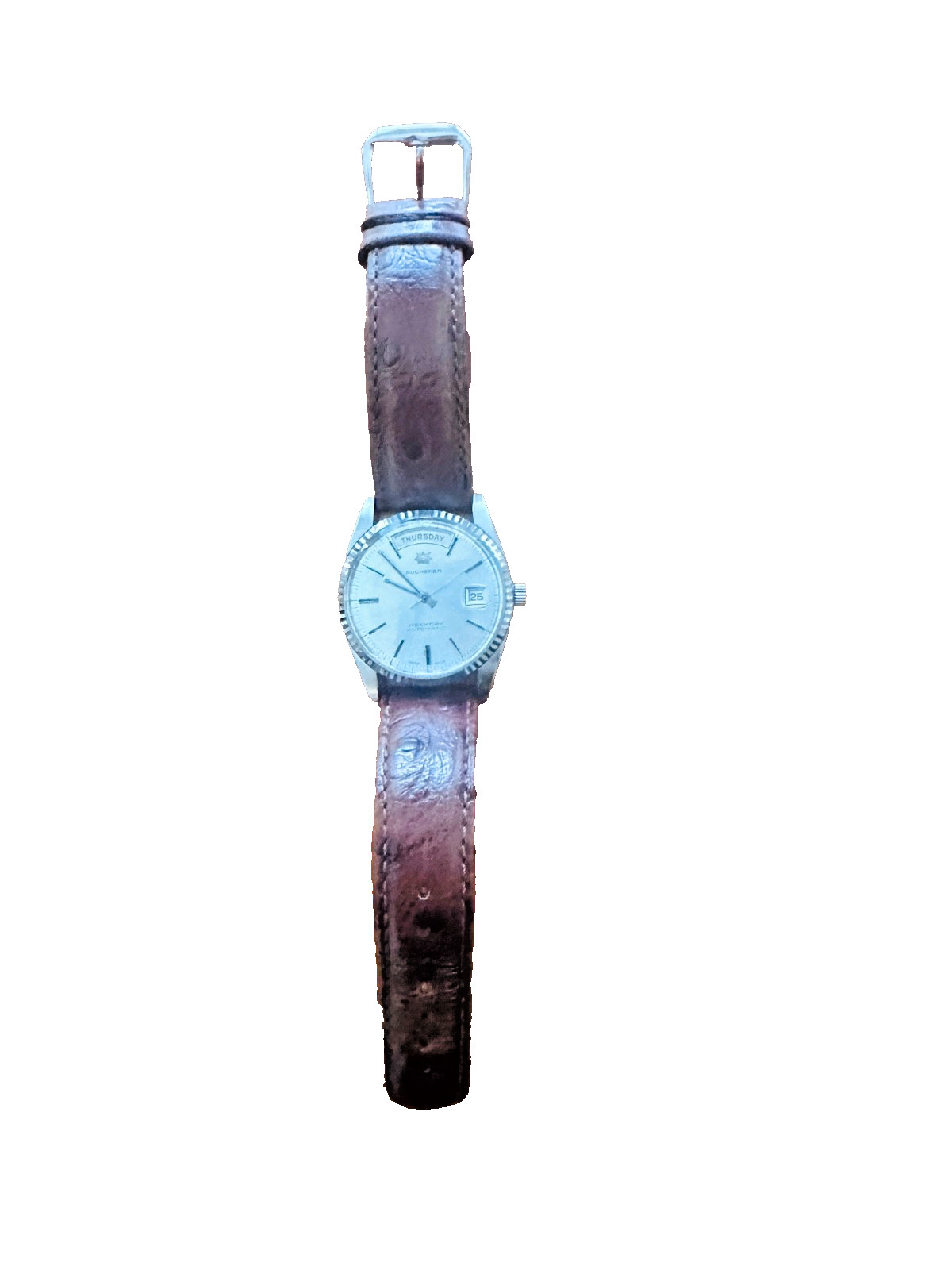 Men’s Vintage SS Bucherer Weekday M.30.139 President Automatic Wristwatch