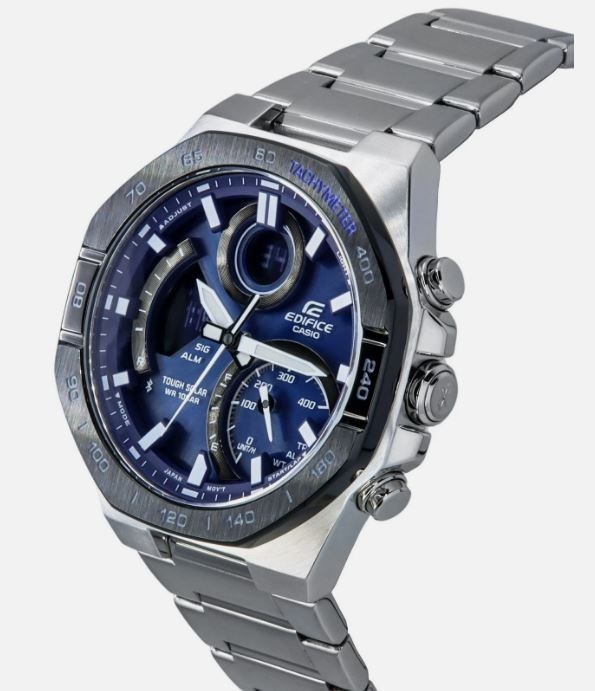 Casio Edifice Blue Dial Sports Tough Solar 100M ECB-950DB-2A Men’s Watch