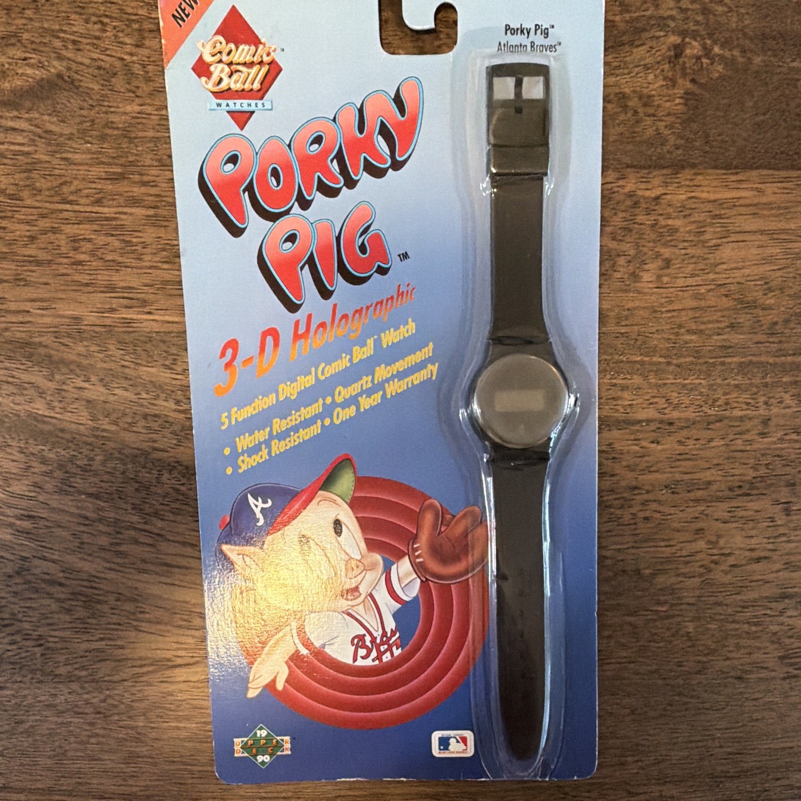 Comic Ball Watches Porky Pig 3-D Holographic Digital Quartz Watch w/ Box