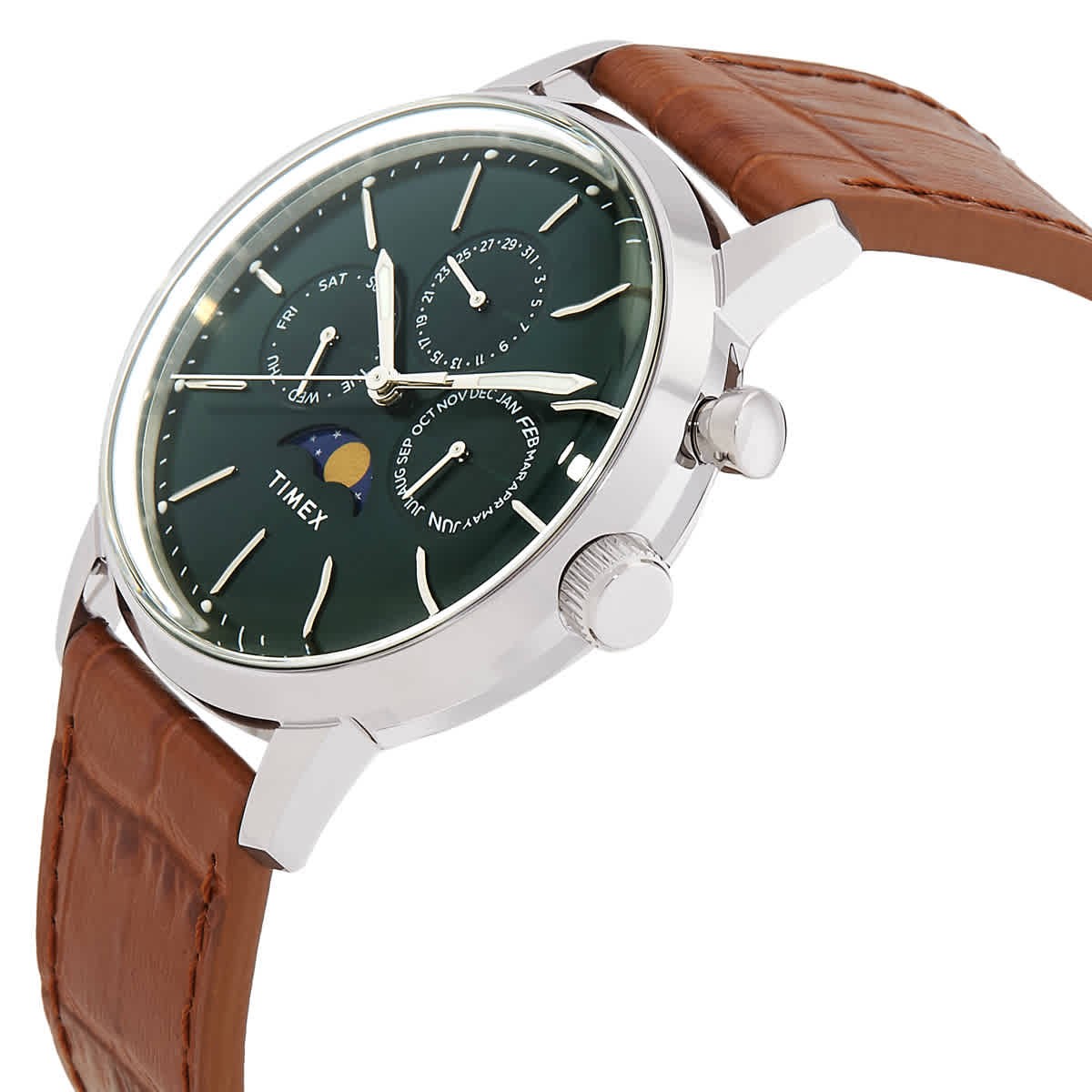 Timex Marlin Quartz Moon Phase Green Dial Men’s Watch TW2W51000VQ