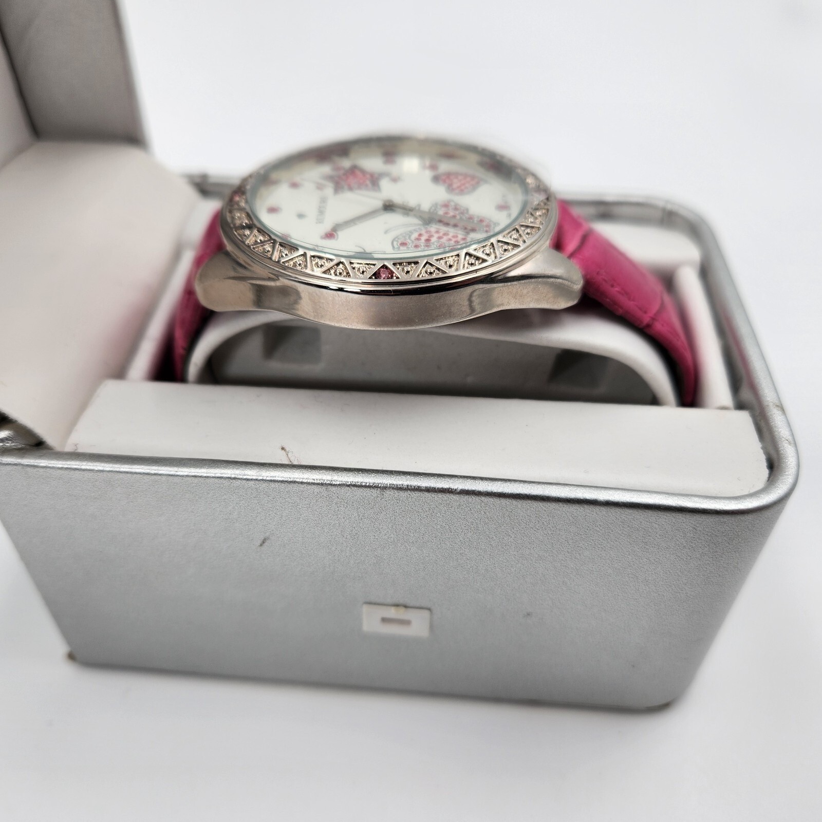 Rumours Women’s Watch Pink Band Butterfly Star Heart Ladybug Case Unused