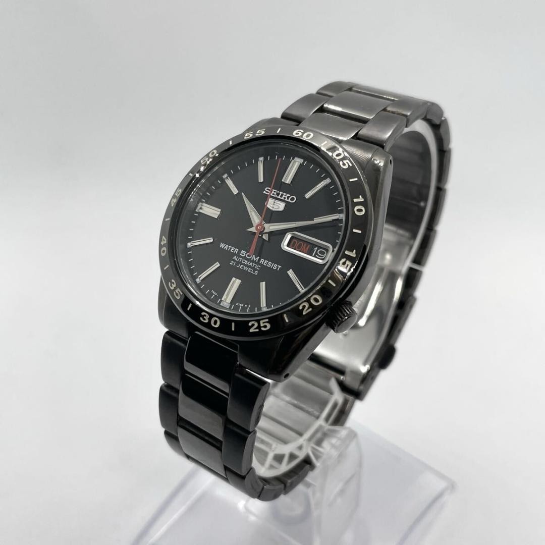 Seiko [Exhibition Caseback/Warranty Included] Black French Dial Day-Date W