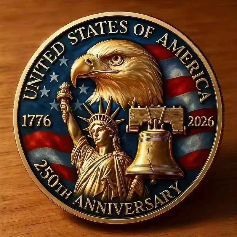 BRAND NEW! Eagle-Statue of Liberty Collectable Replica Coin | 250th Anniversary.