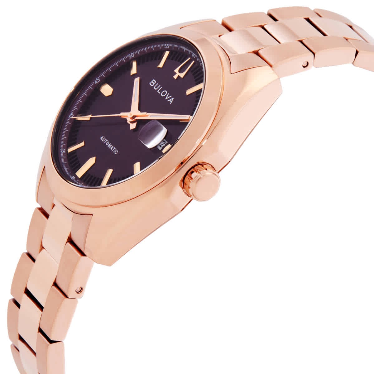 Bulova Surveyor Automatic Purple Dial Men’s Watch 97B234