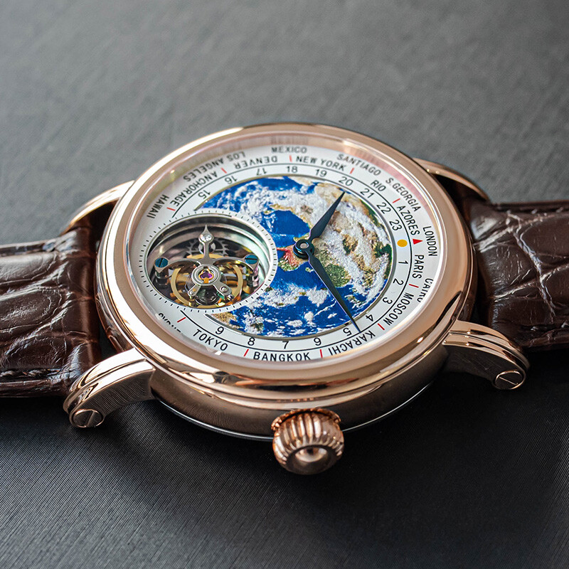 Sugess Tourbillon Master Enamel Earth Seagull ST8000 Mechanical Watch SUEARTHG