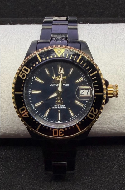Invicta Grand Diver Black Dial 38mm Automatic Women’s Watch Ltd Edition 168/2000