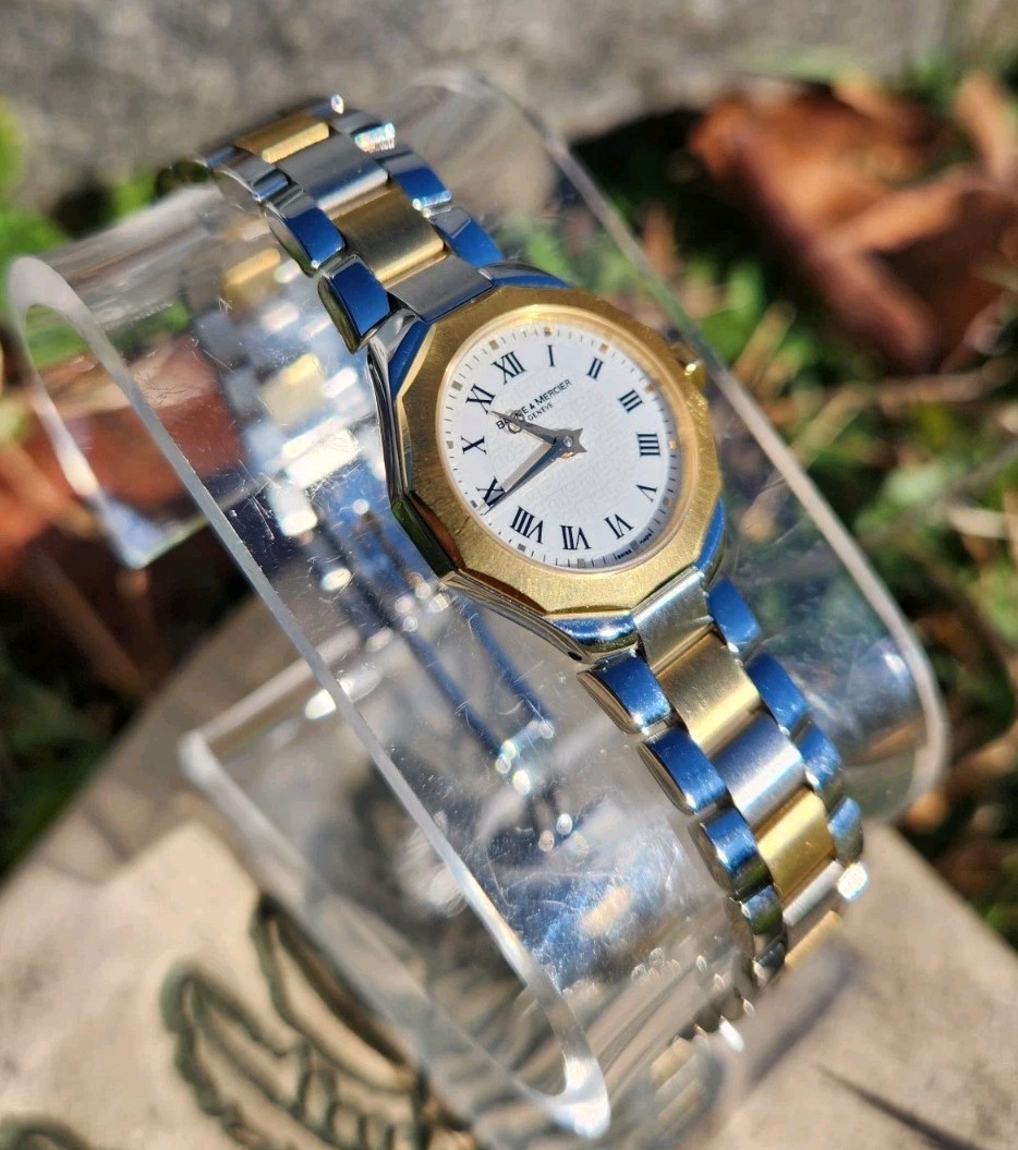 Baume & Mercier Mini Riviera 65507 Stainless / 18K Yellow Gold 22mm Ladies Watch