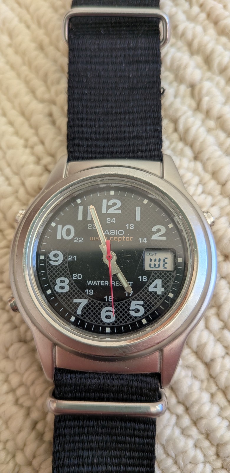 Vintage CASIO WAVE CEPTOR waveceptor Men’s Watch WVQ-140A wvq140a