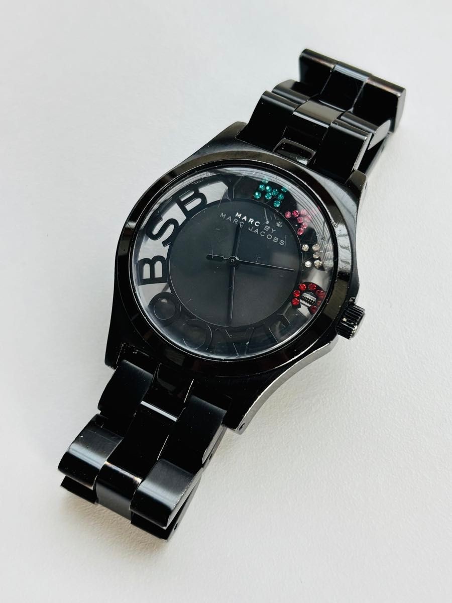 New Battery Marc by Marc Jacobs Henry Skeleton Black