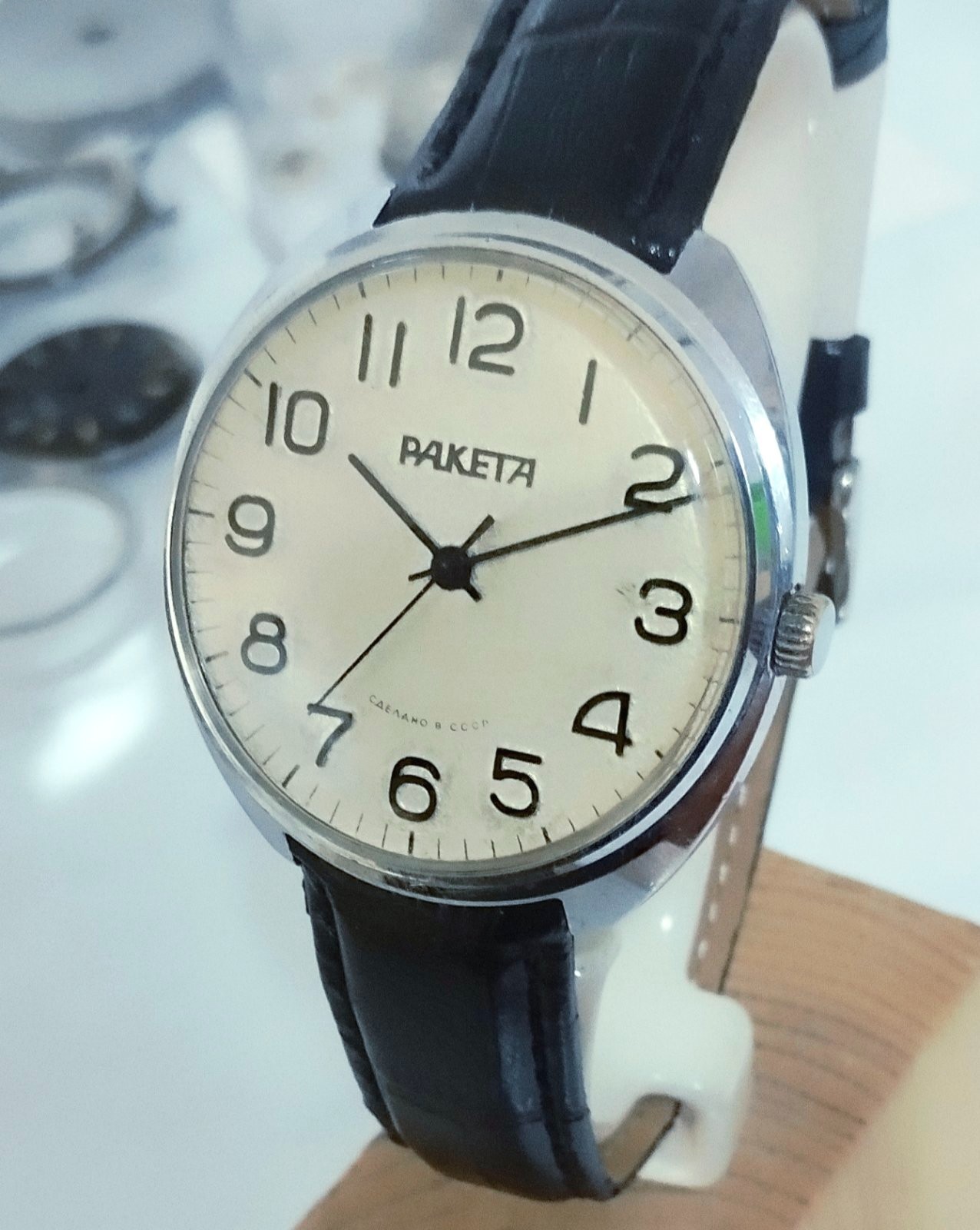 Vintage watch Raketa 2609.N, after service.