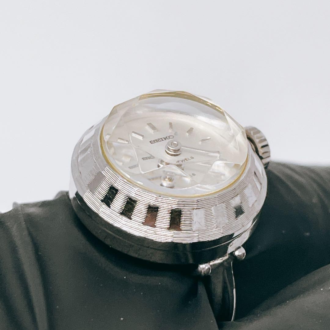 Running SEIKO Manual Wind Ring Watch Vintage Rare 11 0290