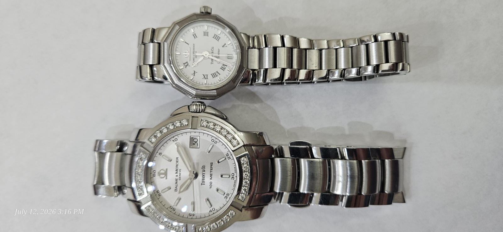 Baume & Mercier Tiffany & Co **2 Watch ***