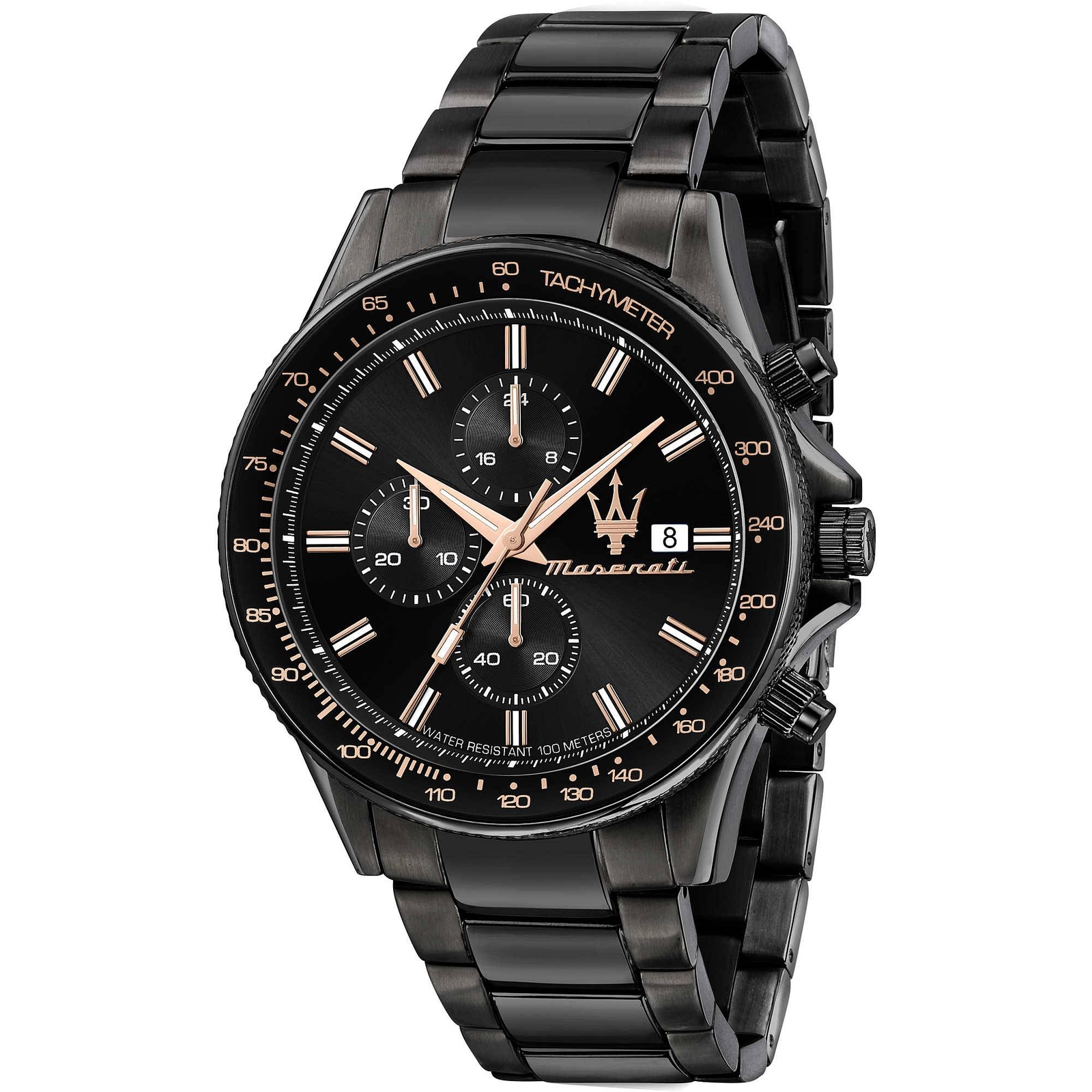 Maserati Chronograph Challenge Men’s Watch R8873640011 Watch Black Steel 44mm