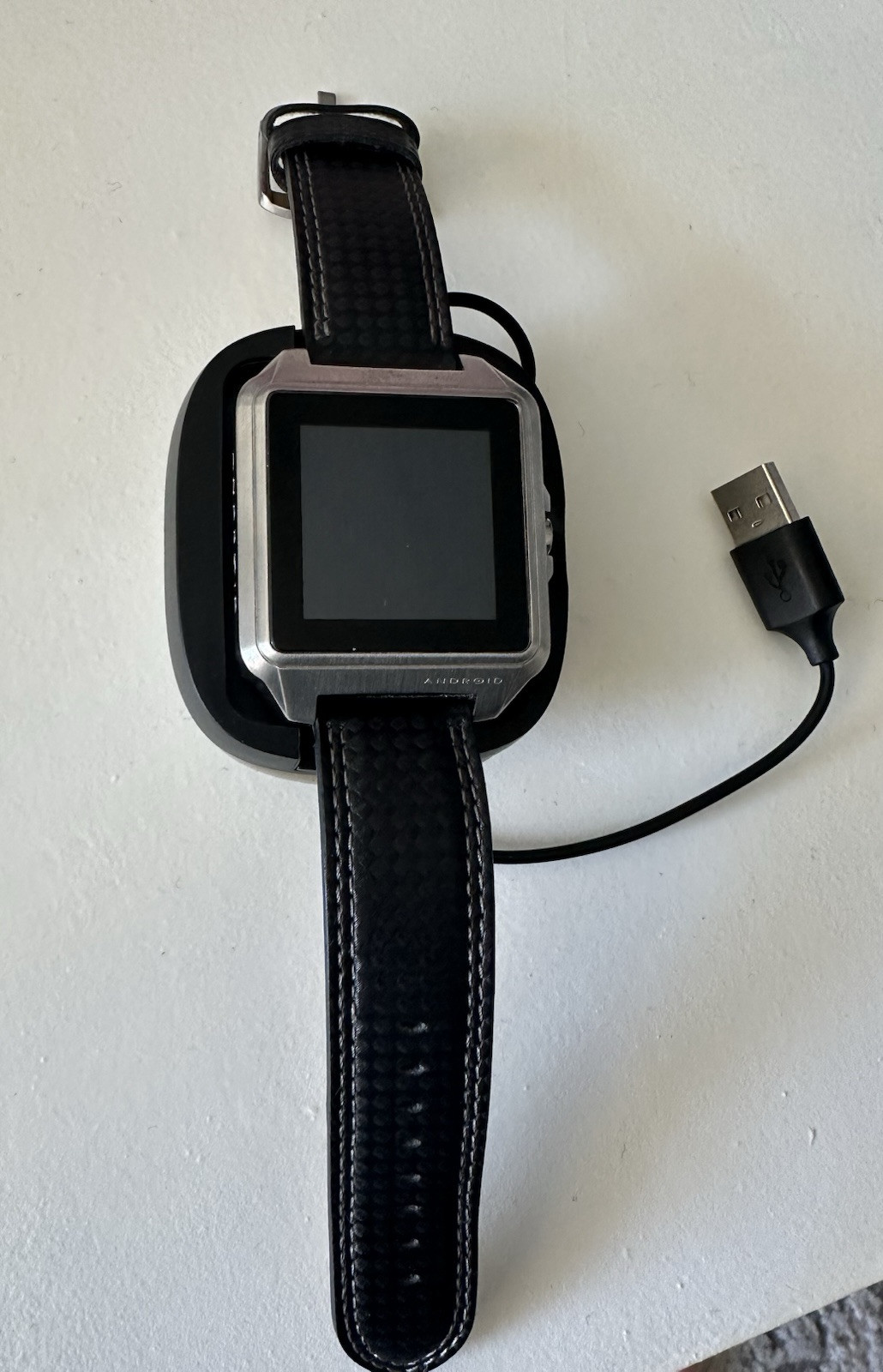 Android Galactopus Digital Touch Screen AD551 Leather Band Men’s Watch