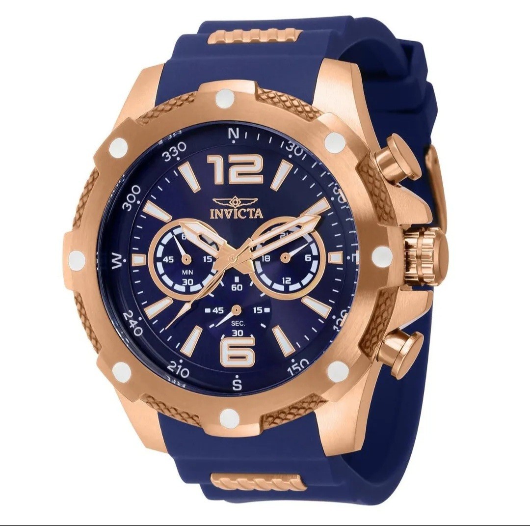 39991 Invicta I Force Axis Men’s Watch 50mm Blue Rose Gold