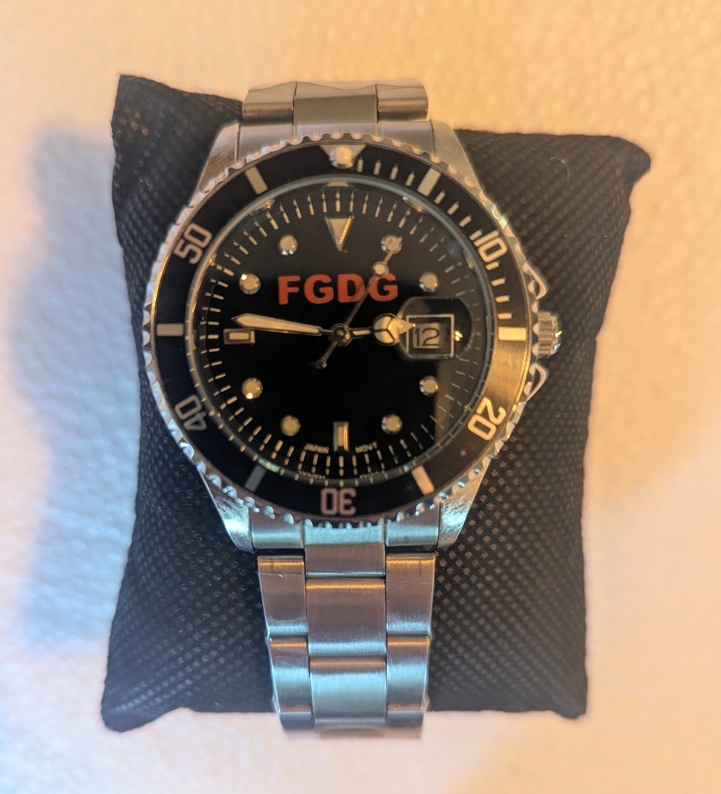 Men’s Silver Plated Stainless Steel FDGD Wrists Watch