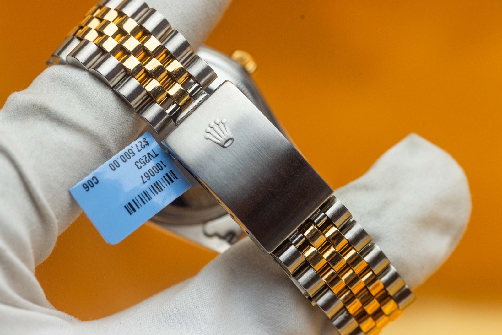 Rolex Datejust 36mm Two Tone Champagne Stick Dial – 16013