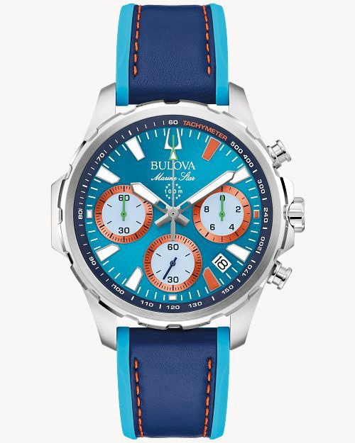 Bulova E1 Team Miami Men’s Electric Boat Racing New Marine Star B 96B460