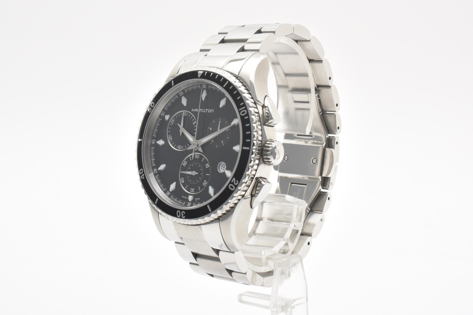 [ MINT w/Box ] Hamilton H375120 Jazzmaster Black Silver Men’s Quartz Watch JAPAN