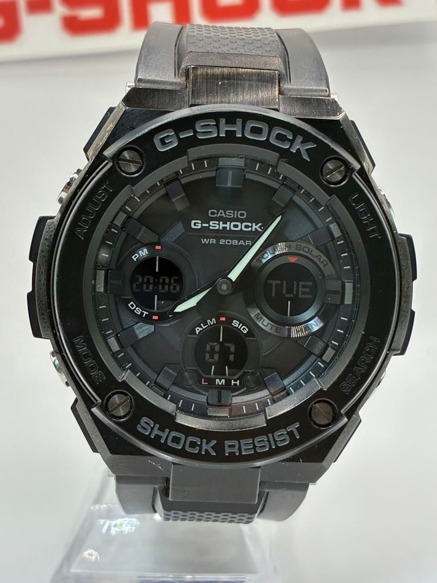 CASIO G SHOCK G STEEL GST S100G 1B Black Solar