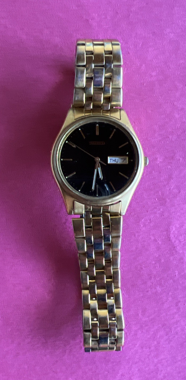 Vintage Seiko 8N43-9048 Gold Tone Watch w/ Japanese Movement