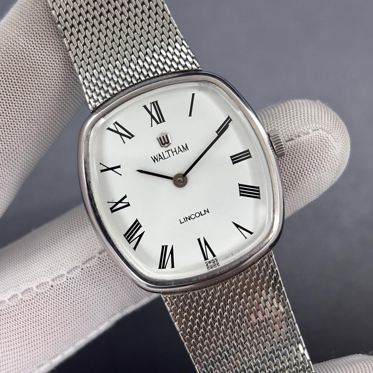 Most Rare!!! Vintage Waltham Lincoln Ellipse Manual Winding Swiss Made Men Watch
