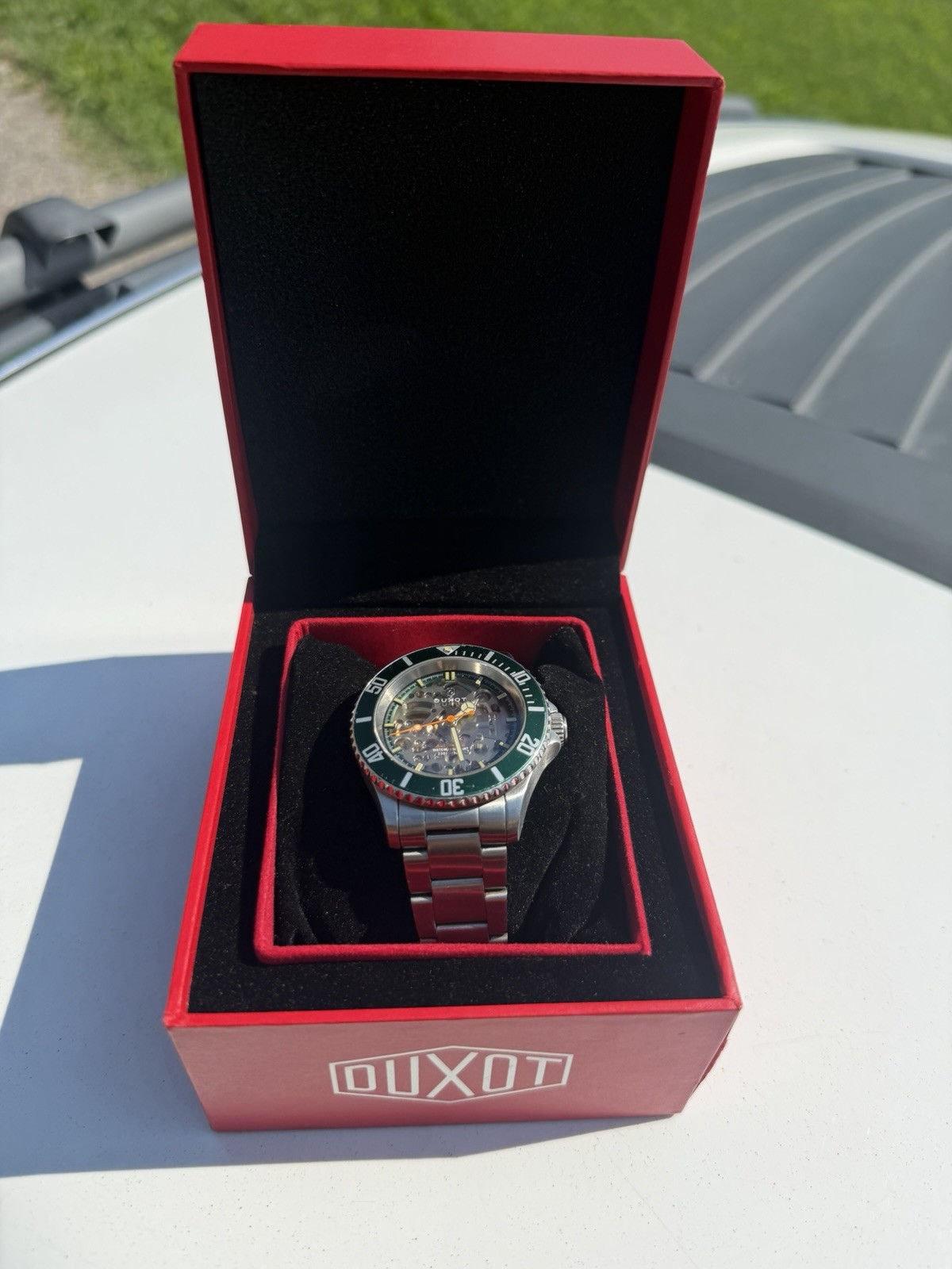 Nixon 51-30 Automatic Skeleton Diver Watch Green Rotating Bezel w/ Box