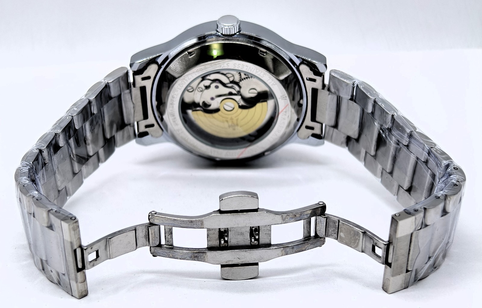 Fabulous Maserati Automatic White Dial Silver Band Analog Men’s Wrist Watch