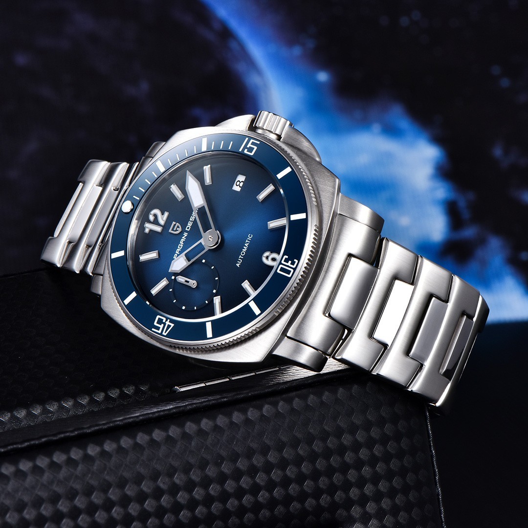 Pagani Design PD-1820 Stainless Steel Mens Automatic Dive Watch 43mm Blue – UK