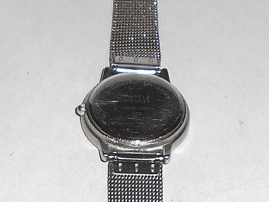 Ladies Marks & Spencer Model 2869/4666 Stainless Steel Wrist Watch – Working