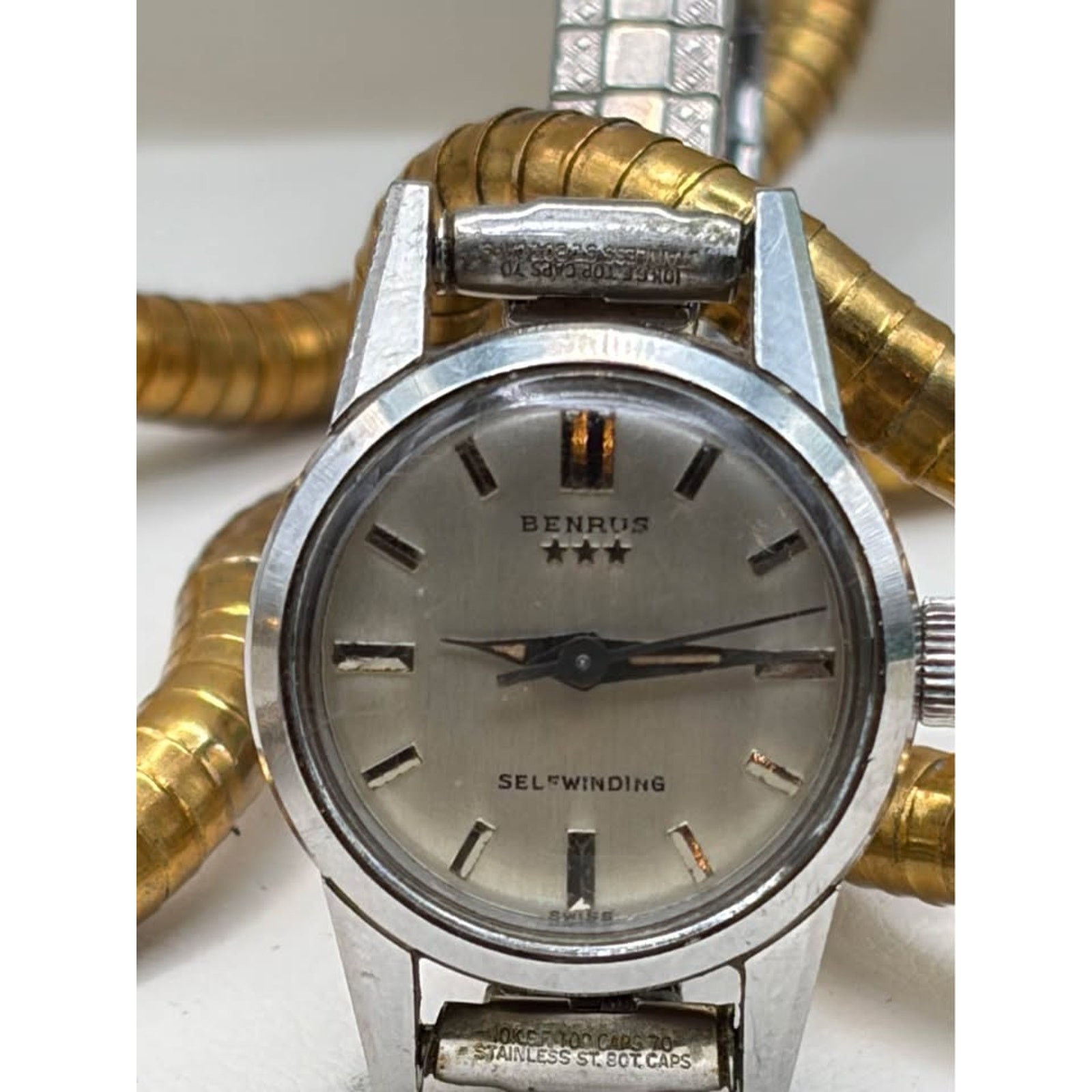 Vintage Benrus Automatic Men’s Silver Tone Self Winding 7001 Series Watch
