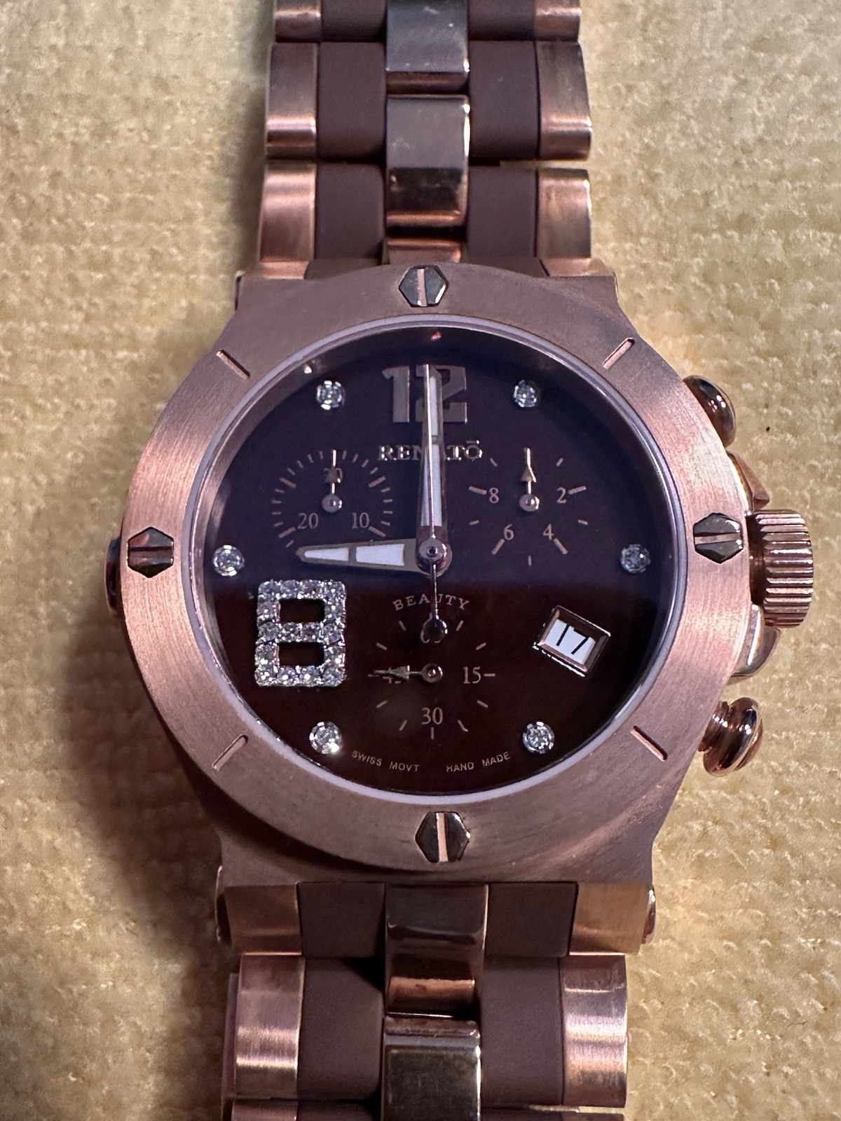 Renato Wilde-Beast “Beauty” Diamond Accented Chronograph Watch (#213/400)
