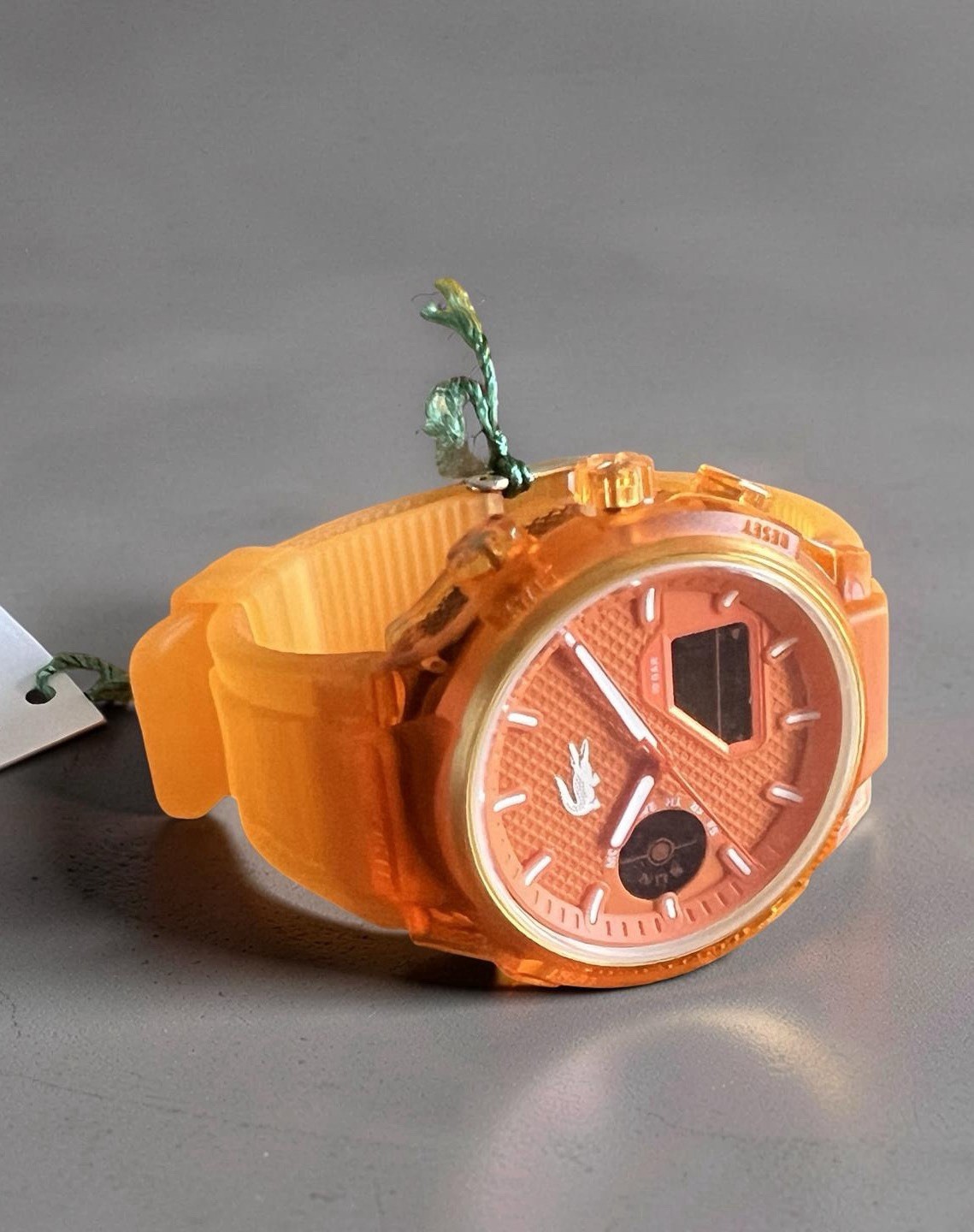 Lacoste LC33 Analog & Digital Orange Silicone Strap Men Watch 45mm 2011431