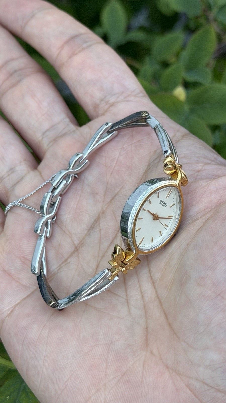 Vtg 1991 Seiko Quartz 1421-5360 [Decorative Beacelet] Women’s Watch